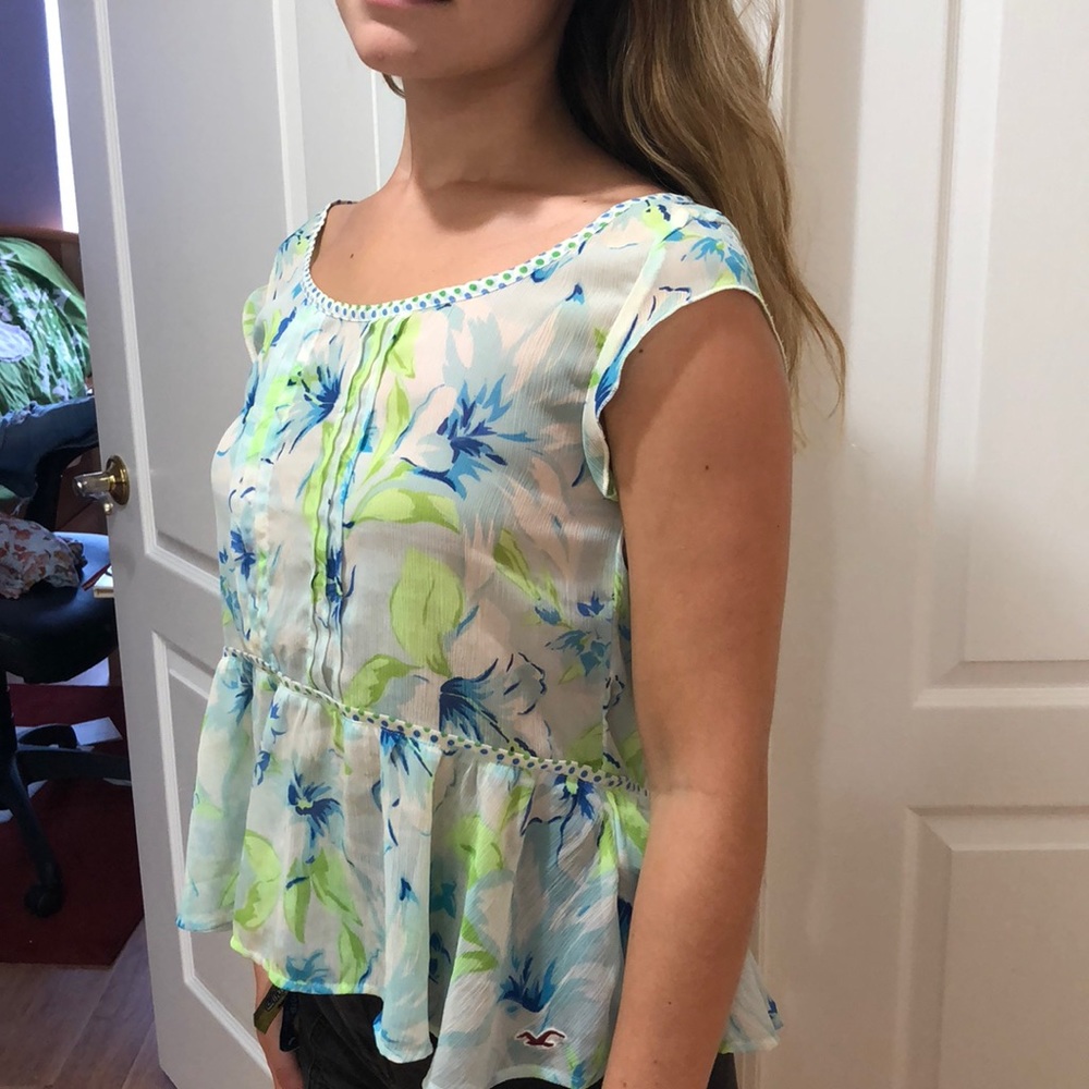 Hollister chiffon blouse
